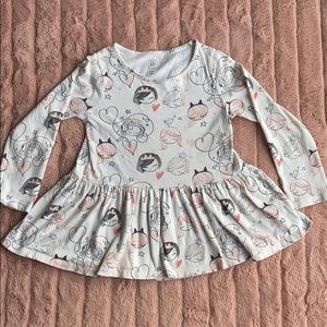 GAP Kids swing too in off white with pink print